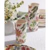 image:imageOneida Drinkware 24 Seven Melamine Floral Tumblers Set of 4 Florals Pattern 16Oz Dishwasher Safe Melamine Plastic Cups Drinking Glasses Bridal Shower Gifts Tumbler Cup Set Floral 4 PieceMulticolor