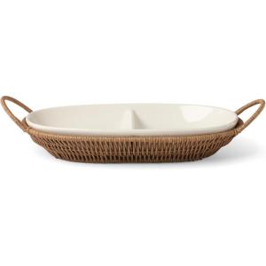 image:imageOneida 899015 Willow amp White Divided Server with Tray