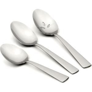 image:imageRobinson Nocha 4PK Dinner Knives Set of 4 Stainless SteelServing Spoons  Set of 3