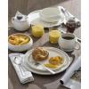 image:imageOneida Coffee Mug Set Quirk Mugs with Coasters Set of 4 Service For 4 Porcelain Material Microwave And Dishwasher Safe Ceramic Mugs Coasters And Coffee Cups White 8 Pieces 18 Ounce Capacity