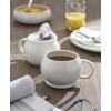 image:imageOneida Coffee Mug Set Quirk Mugs with Coasters Set of 4 Service For 4 Porcelain Material Microwave And Dishwasher Safe Ceramic Mugs Coasters And Coffee Cups White 8 Pieces 18 Ounce Capacity