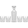 image:imageOneida Drinkware Apollo 5Piece Whiskey Decanter amp Glass Set Set of 4 Glass Material Bar Accessories Glassware Cocktail Drinking Glasses Whiskey Home Clear 5 Pieces 105 Oz And 25 Oz