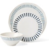 image:imageOneida 896821 Artisanal Stripe 12 Piece Dinnerware Set Service For 4
