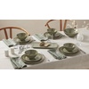 image:imageOneida 896892 Artisanal Stripe Green 12 Piece Dinnerware Set Service For 4