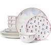 image:imageOneida 899116 Snowbound 12Piece Dinnerware Set Service For 4